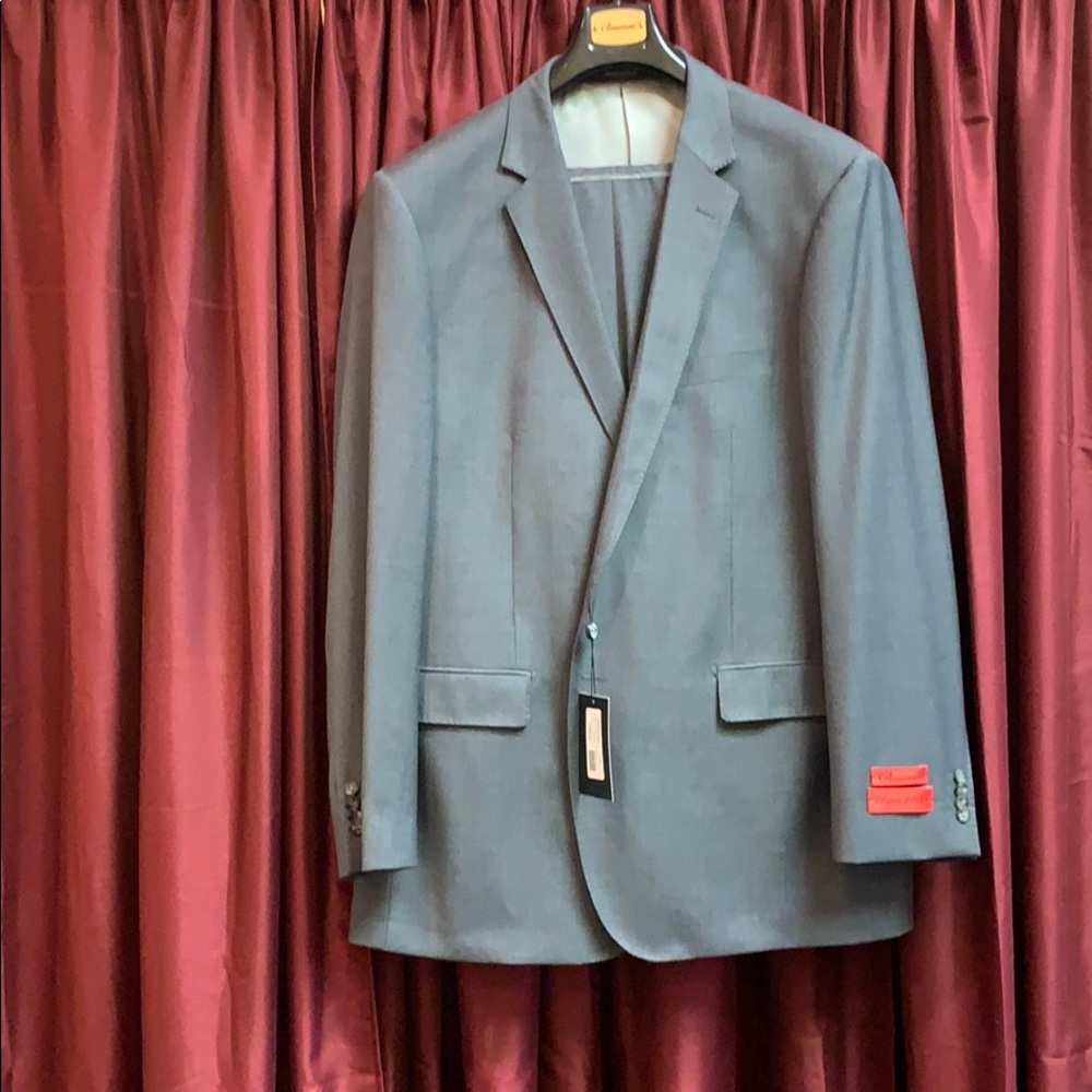 50 long Mens mid gray suit made in Italy